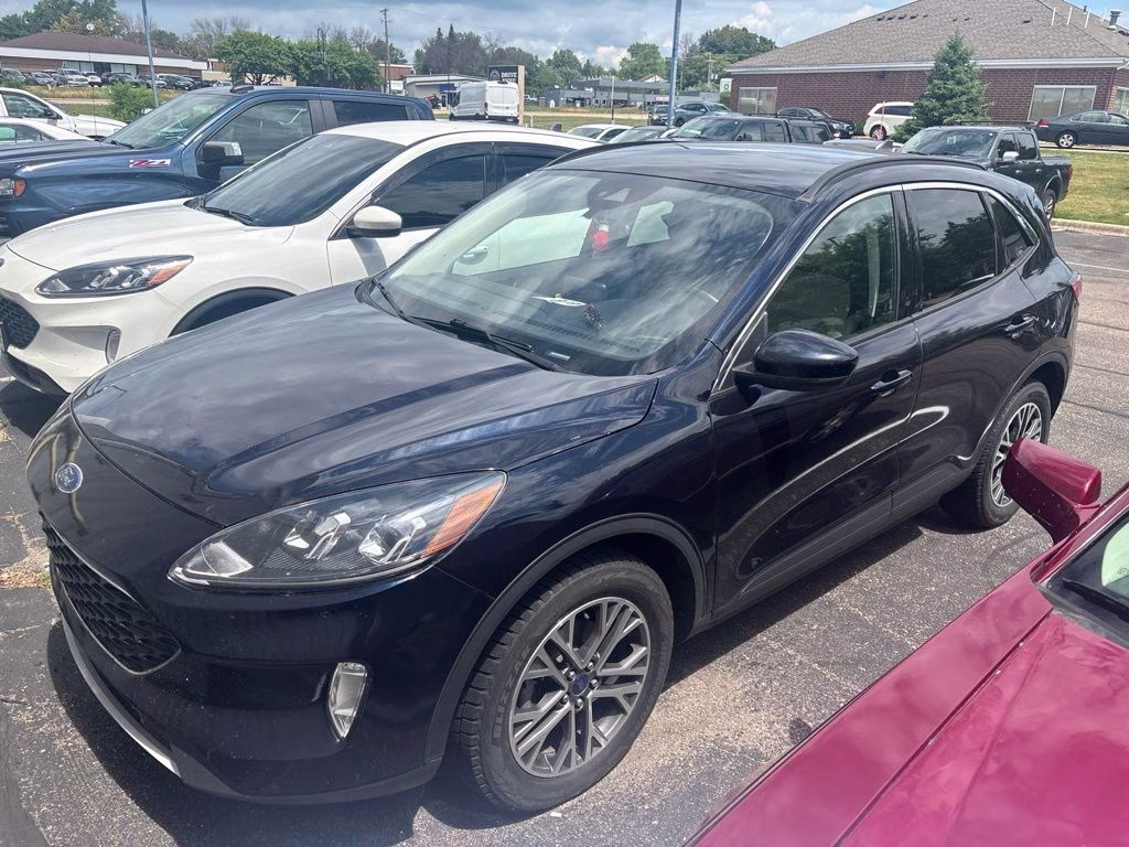 2021 Antimatter Blue Metallic Ford Escape SEL AWD AWD SUV