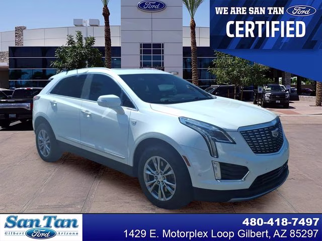 2021 Crystal White Tricoat Cadillac XT5 Premium Luxury FWD SUV