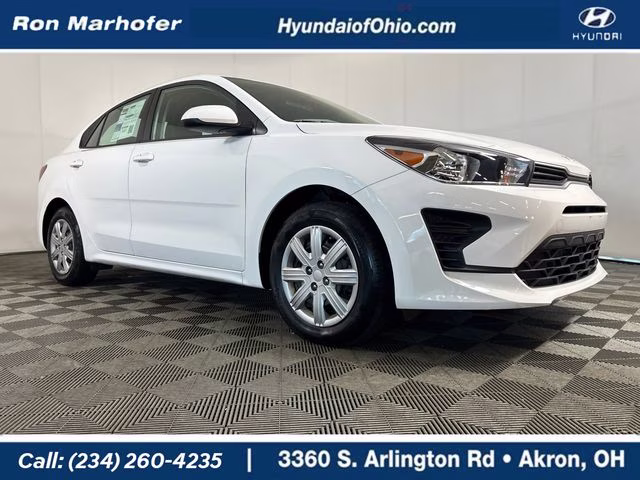 2023 Clear White Kia Rio LX FWD Sedan