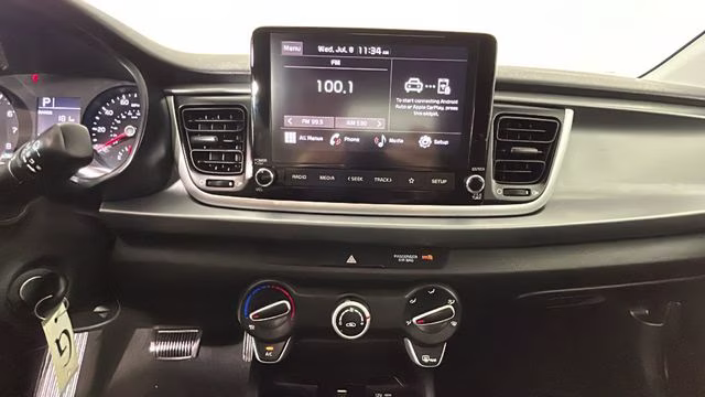 2023 Clear White Kia Rio LX FWD Sedan
