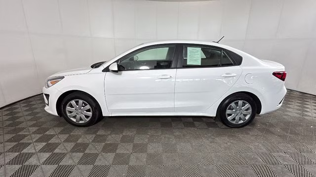 2023 Clear White Kia Rio LX FWD Sedan