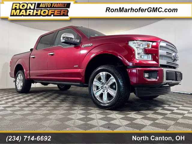 2017 Ruby Red Metallic Ford F-150 Platinum 4X4 Truck