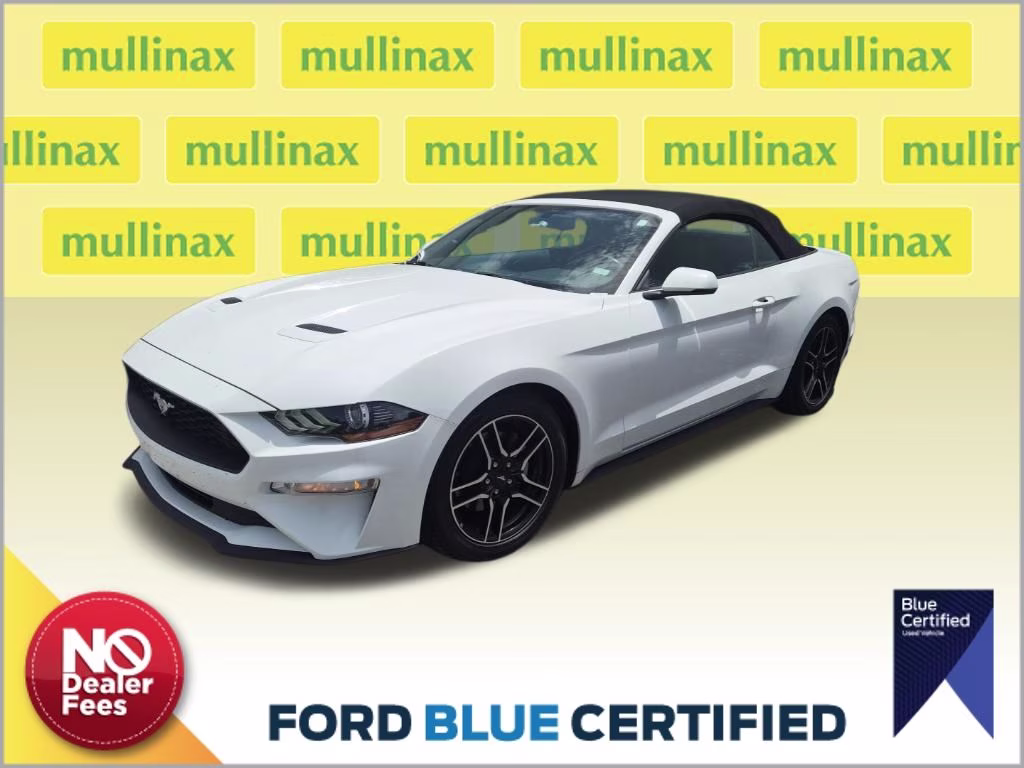 2018 Oxford White Ford Mustang EcoBoost Premium RWD Convertible