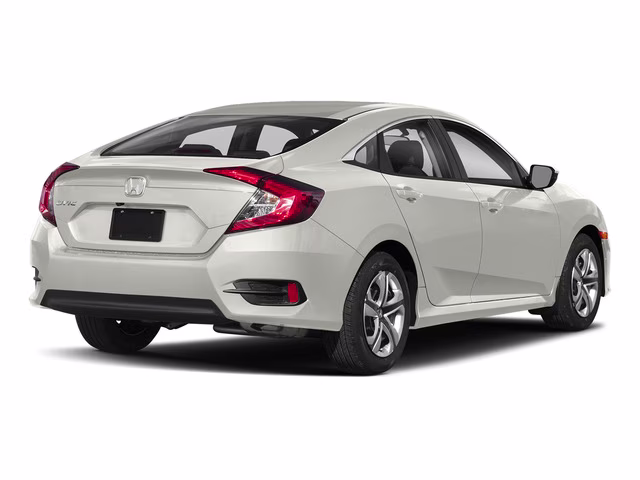 2018 White Honda Civic LX FWD Sedan