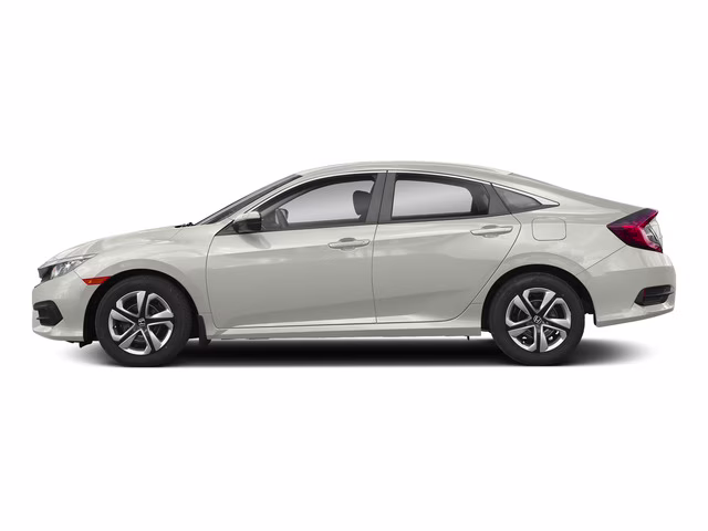 2018 White Honda Civic LX FWD Sedan