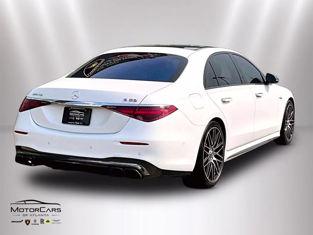 2024 MANUFAKTUR Moonlight White Magno Mercedes-Benz S-Class S 63 E AMG Edition 1 Package AWD Sedan