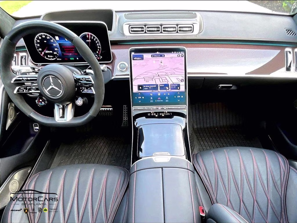 2024 MANUFAKTUR Moonlight White Magno Mercedes-Benz S-Class S 63 E AMG Edition 1 Package AWD Sedan