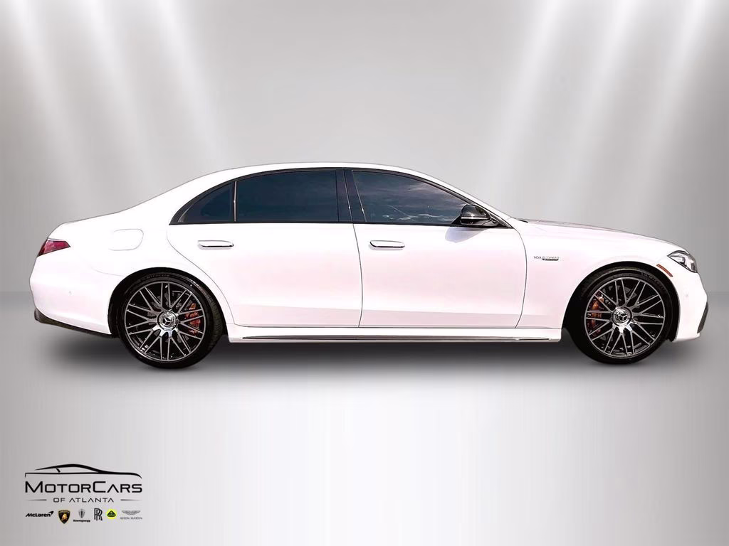 2024 MANUFAKTUR Moonlight White Magno Mercedes-Benz S-Class S 63 E AMG Edition 1 Package AWD Sedan