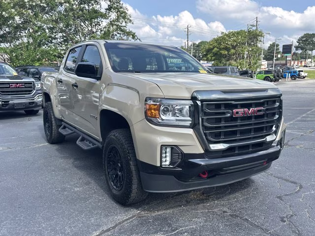 2021 Beige GMC Canyon 4WD AT4 w/Cloth 4X4 Truck