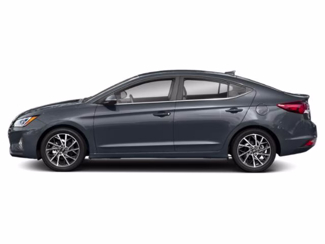 2020 Machine Gray Hyundai Elantra Limited FWD Sedan