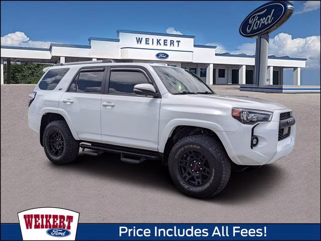 2022 White Toyota 4Runner SR5 Premium RWD SUV