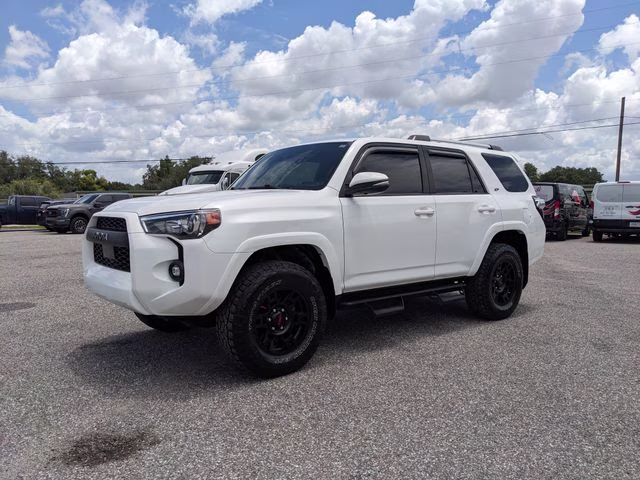 2022 White Toyota 4Runner SR5 Premium RWD SUV