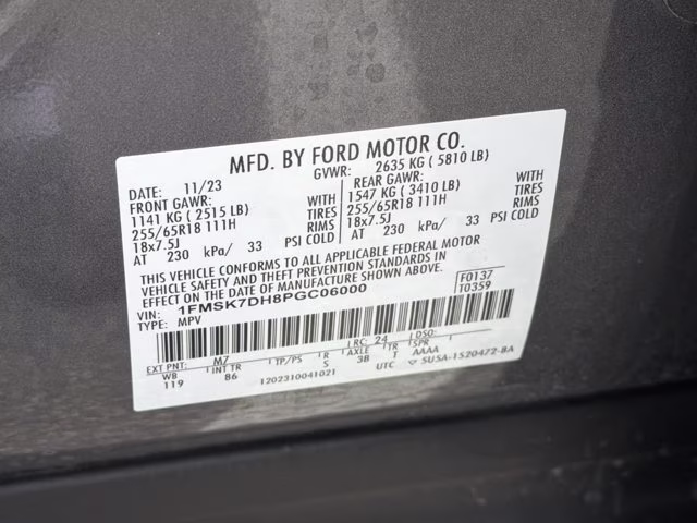 2023 Gray Metallic Ford Explorer XLT RWD SUV