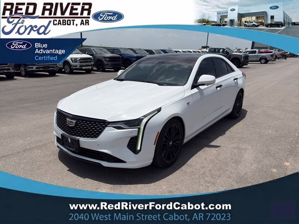 2021 Summit White Cadillac CT4 Premium Luxury RWD Sedan