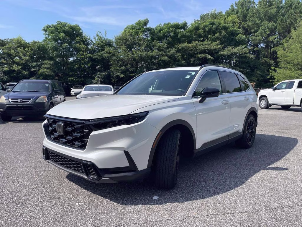 2023 Platinum White Pearl Honda CR-V Hybrid Sport FWD SUV