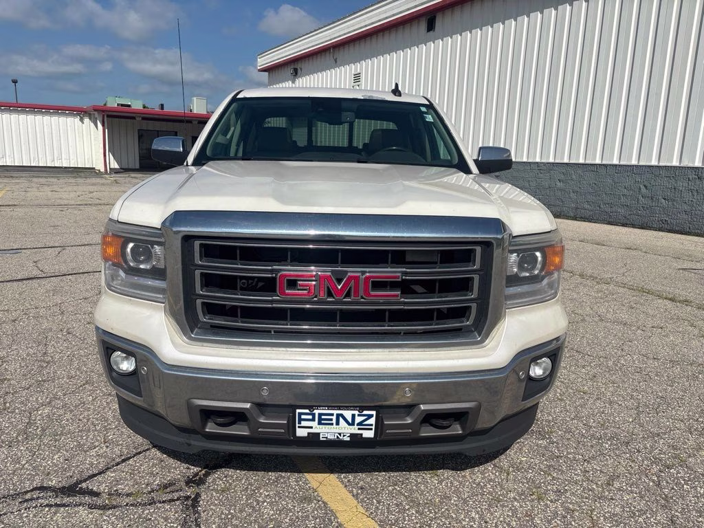 2015 White Diamond Tricoat GMC Sierra 1500 SLT 4X4 Truck