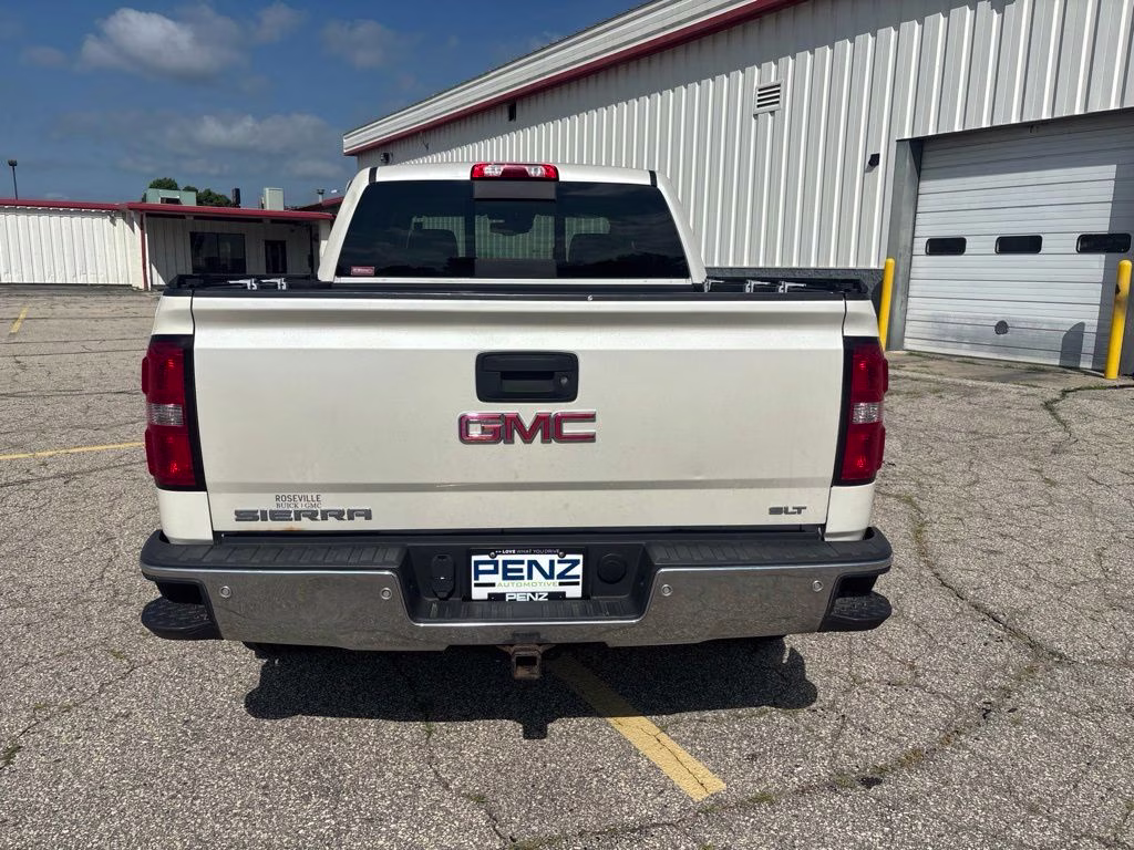 2015 White Diamond Tricoat GMC Sierra 1500 SLT 4X4 Truck