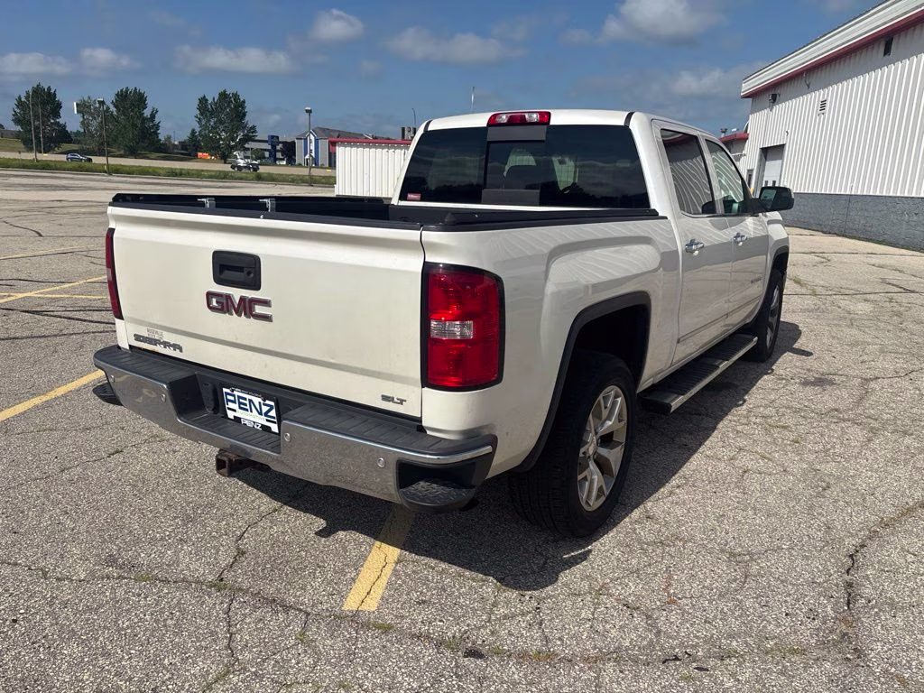 2015 White Diamond Tricoat GMC Sierra 1500 SLT 4X4 Truck