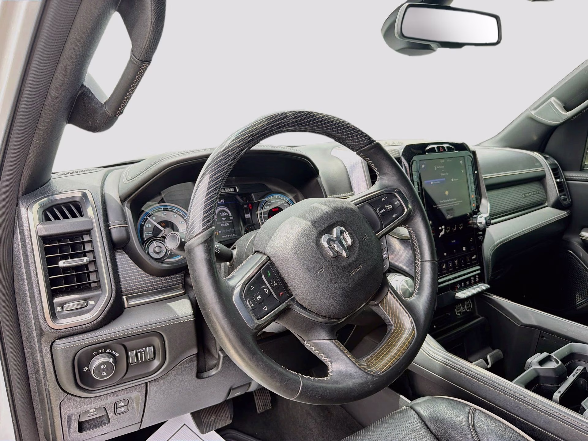 2019 Ivory White Tri-Coat Pearlcoat Ram 1500 Limited 4X4 Truck