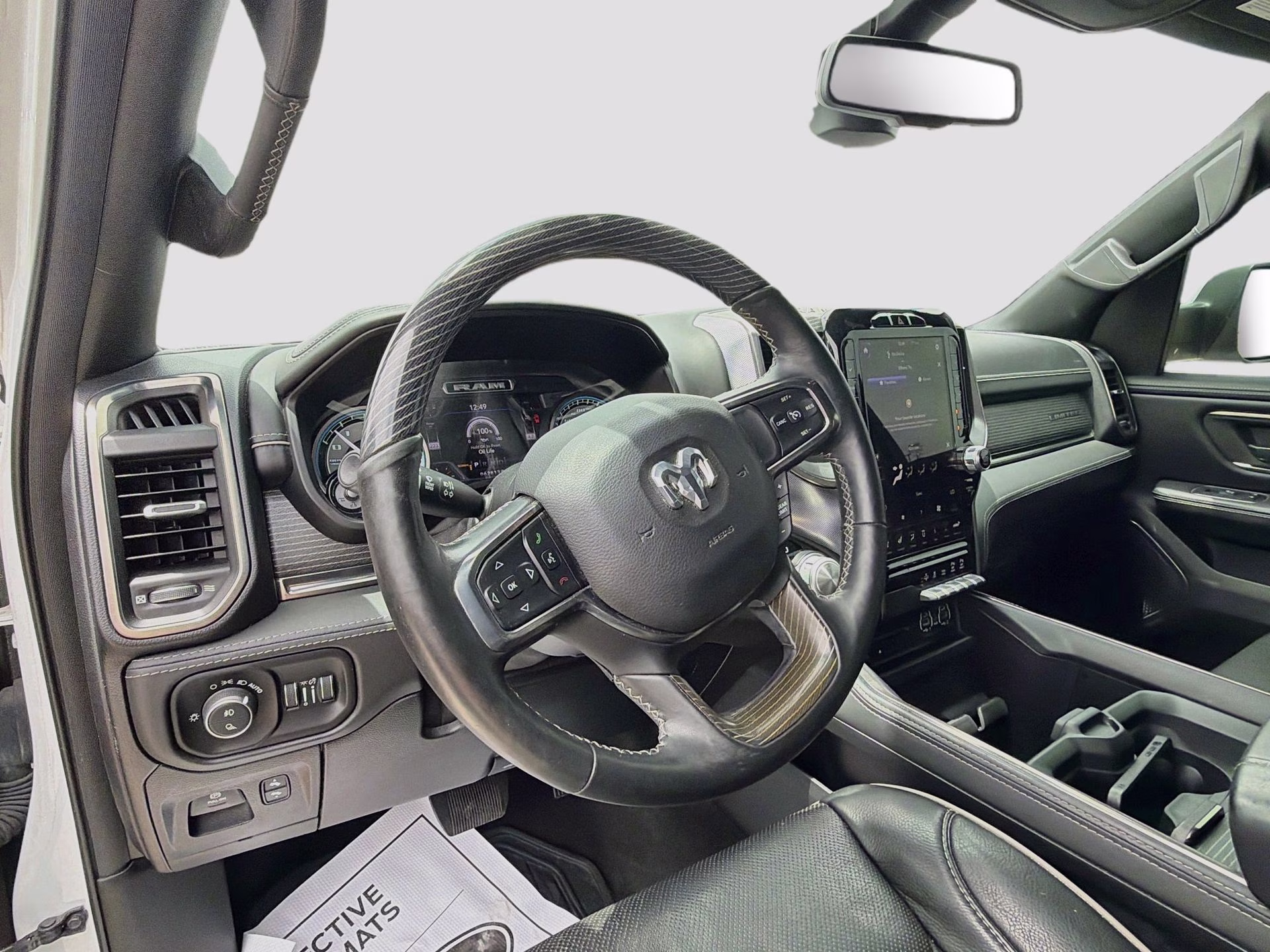 2019 Ivory White Tri-Coat Pearlcoat Ram 1500 Limited 4X4 Truck