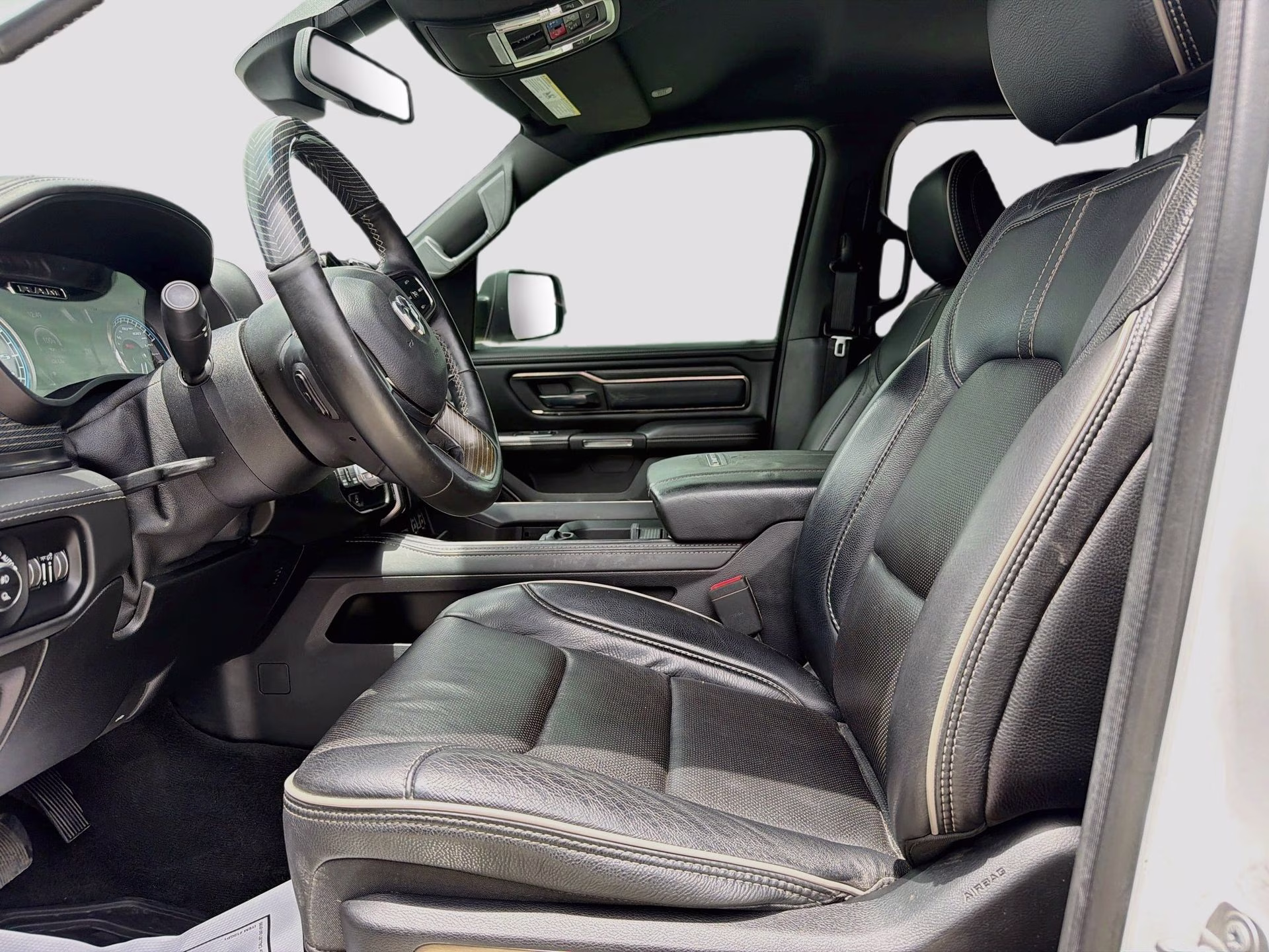 2019 Ivory White Tri-Coat Pearlcoat Ram 1500 Limited 4X4 Truck