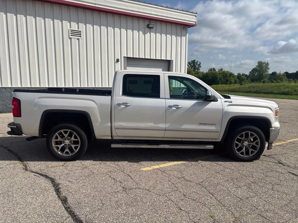 2015 White Diamond Tricoat GMC Sierra 1500 SLT 4X4 Truck