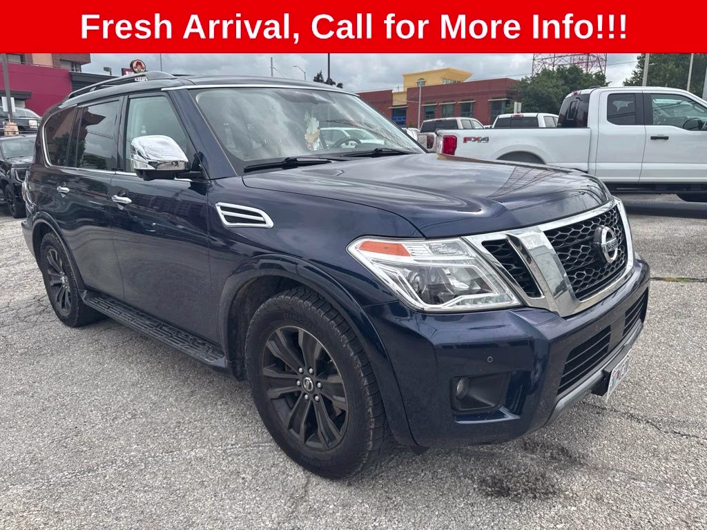 2019 Hermosa Blue Pearl Nissan Armada Platinum SUV