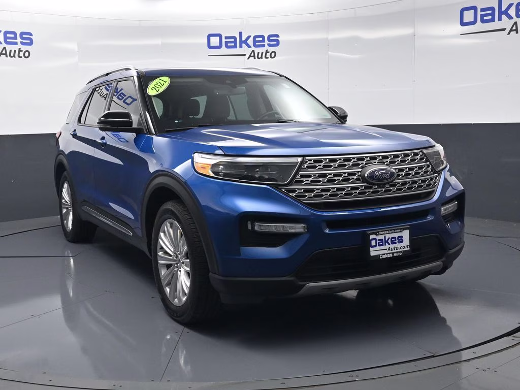 2021 Blue Metallic Ford Explorer Limited 4X4 SUV