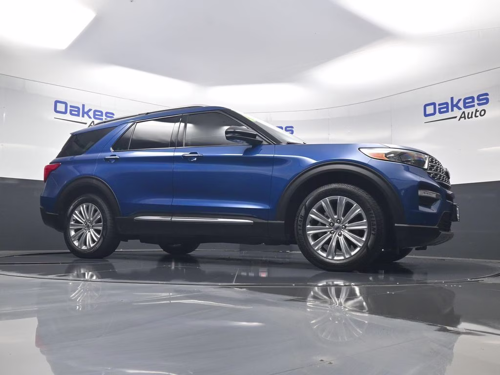 2021 Blue Metallic Ford Explorer Limited 4X4 SUV
