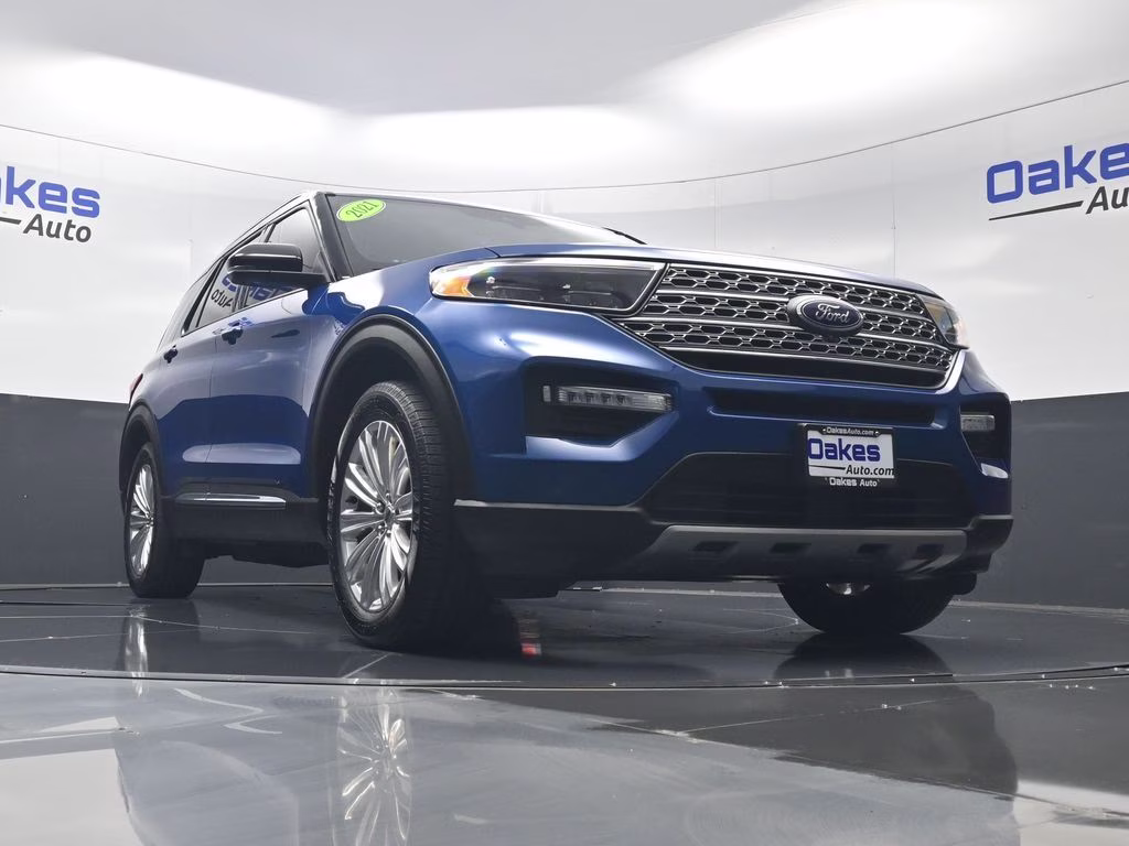 2021 Blue Metallic Ford Explorer Limited 4X4 SUV