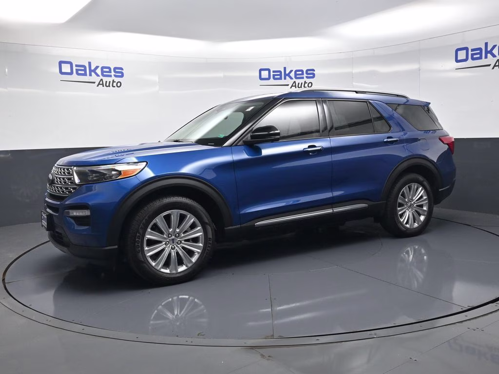 2021 Blue Metallic Ford Explorer Limited 4X4 SUV