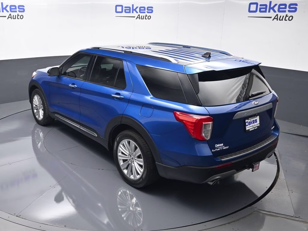 2021 Blue Metallic Ford Explorer Limited 4X4 SUV