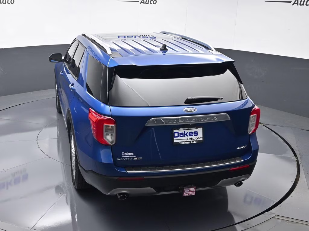 2021 Blue Metallic Ford Explorer Limited 4X4 SUV