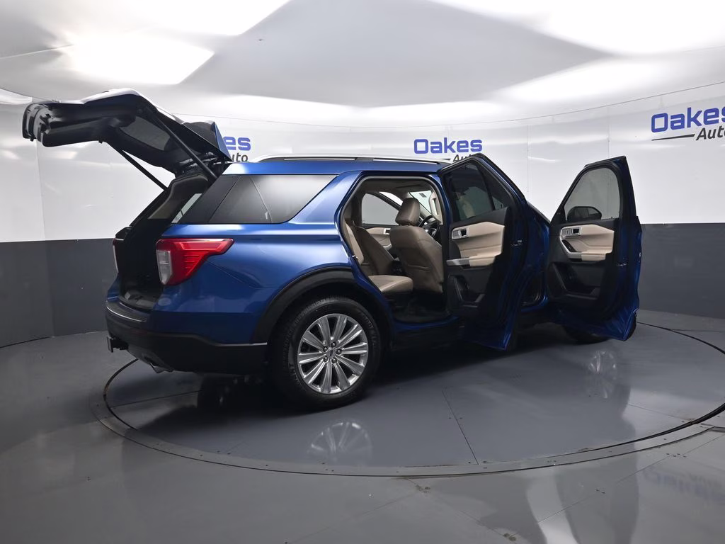 2021 Blue Metallic Ford Explorer Limited 4X4 SUV