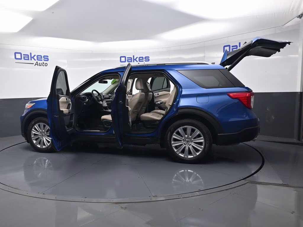 2021 Blue Metallic Ford Explorer Limited 4X4 SUV