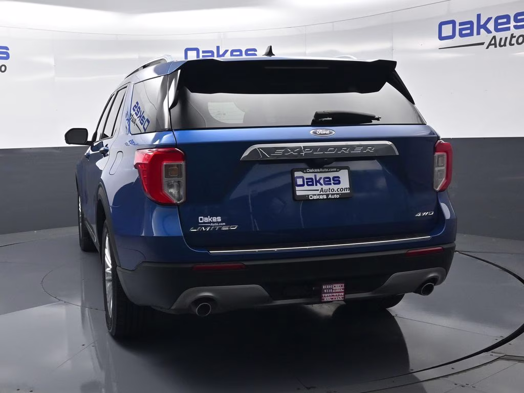 2021 Blue Metallic Ford Explorer Limited 4X4 SUV