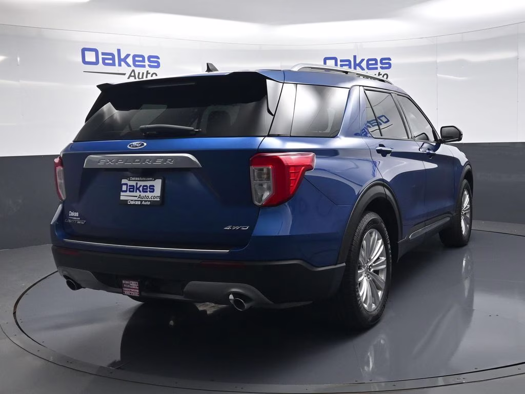 2021 Blue Metallic Ford Explorer Limited 4X4 SUV