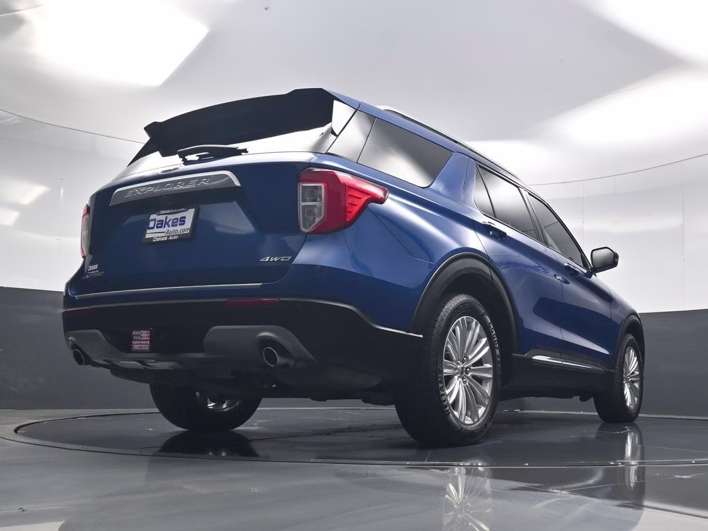 2021 Blue Metallic Ford Explorer Limited 4X4 SUV