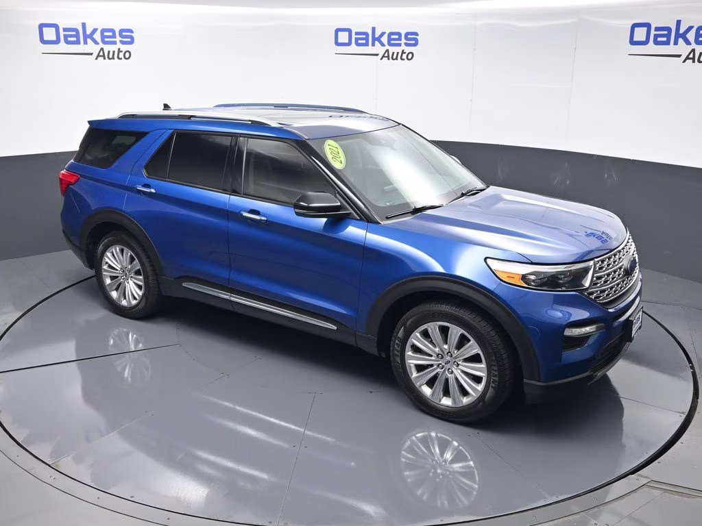 2021 Blue Metallic Ford Explorer Limited 4X4 SUV
