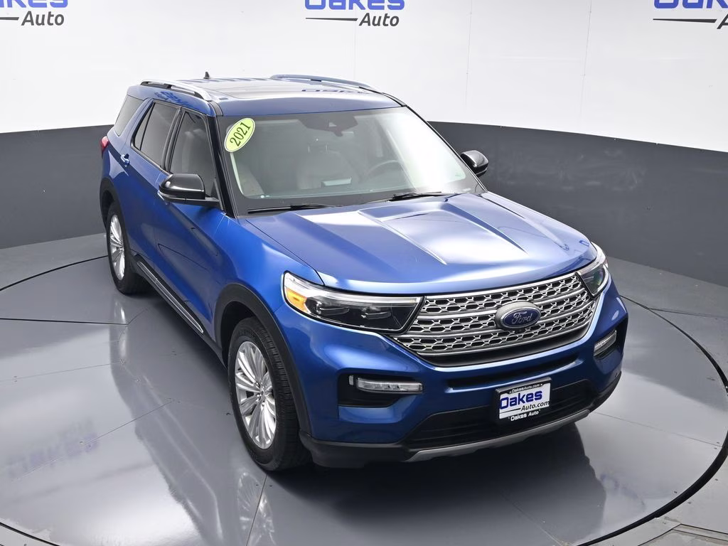 2021 Blue Metallic Ford Explorer Limited 4X4 SUV