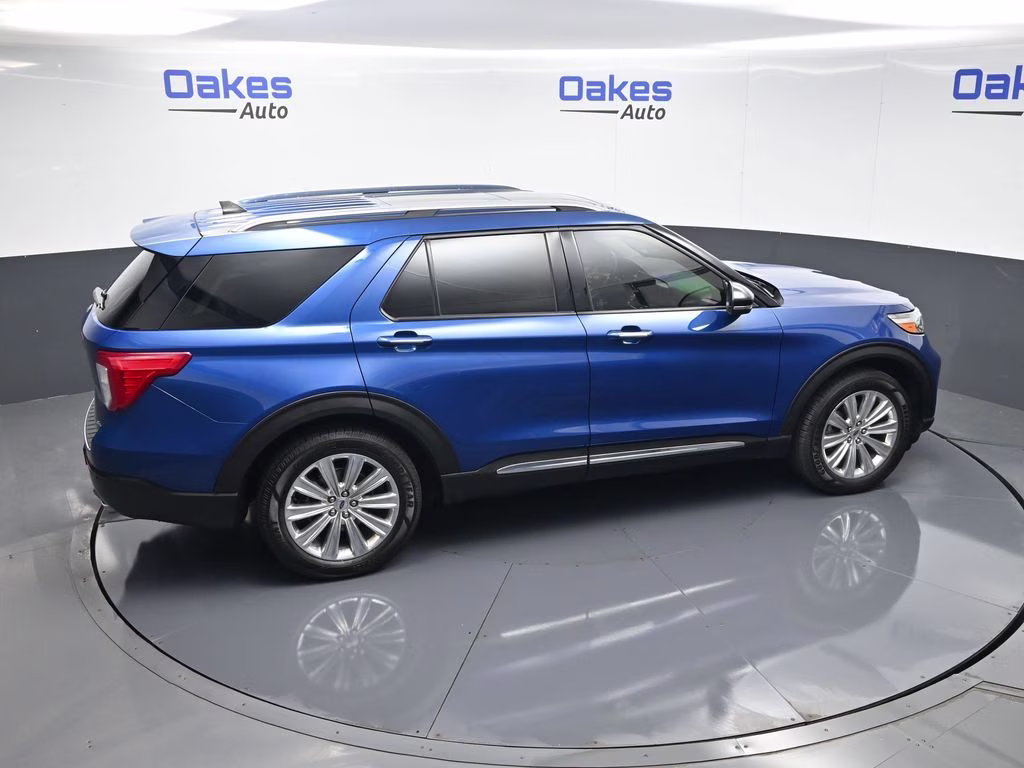2021 Blue Metallic Ford Explorer Limited 4X4 SUV