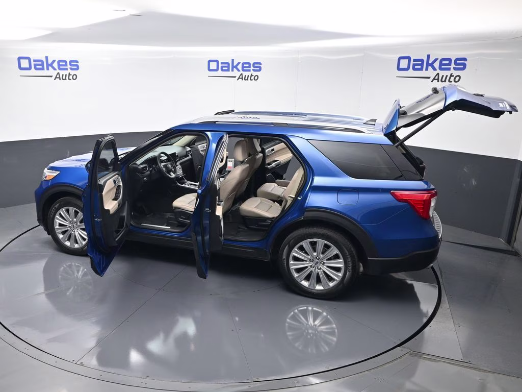 2021 Blue Metallic Ford Explorer Limited 4X4 SUV
