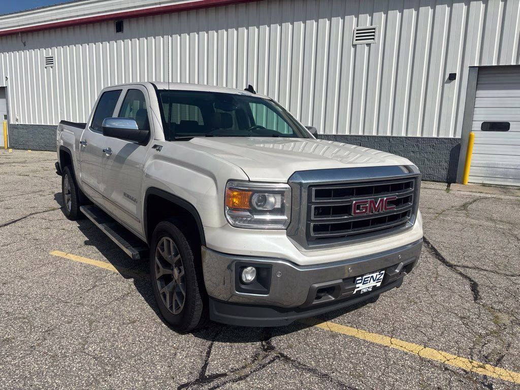 2015 White Diamond Tricoat GMC Sierra 1500 SLT 4X4 Truck
