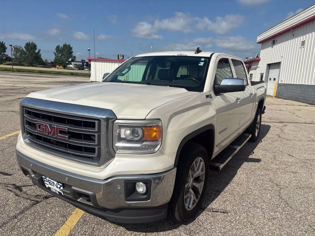 2015 White Diamond Tricoat GMC Sierra 1500 SLT 4X4 Truck