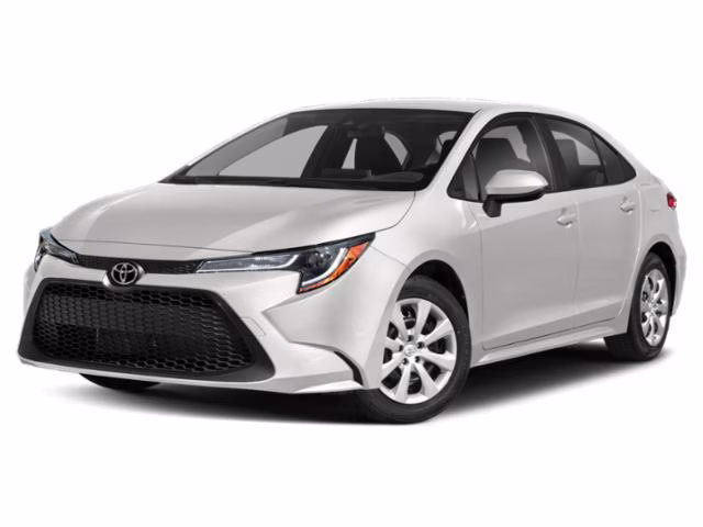 2021 White Toyota Corolla LE FWD Sedan