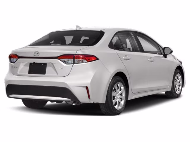 2021 White Toyota Corolla LE FWD Sedan