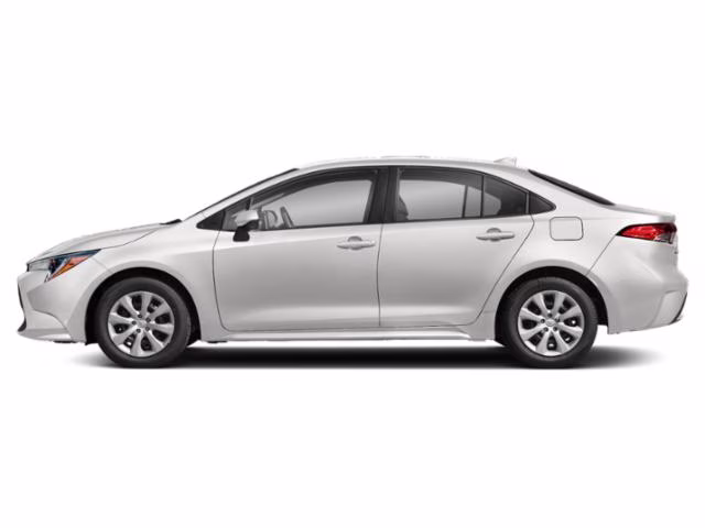 2021 White Toyota Corolla LE FWD Sedan