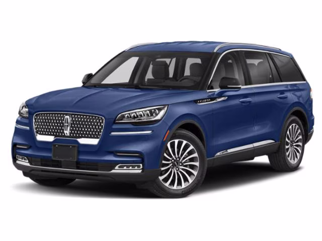 2022 Blue Metallic Lincoln Aviator Reserve RWD SUV