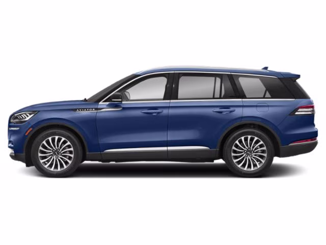 2022 Blue Metallic Lincoln Aviator Reserve RWD SUV