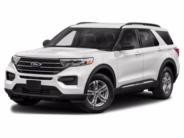 2020 Oxford White Ford Explorer XLT RWD SUV